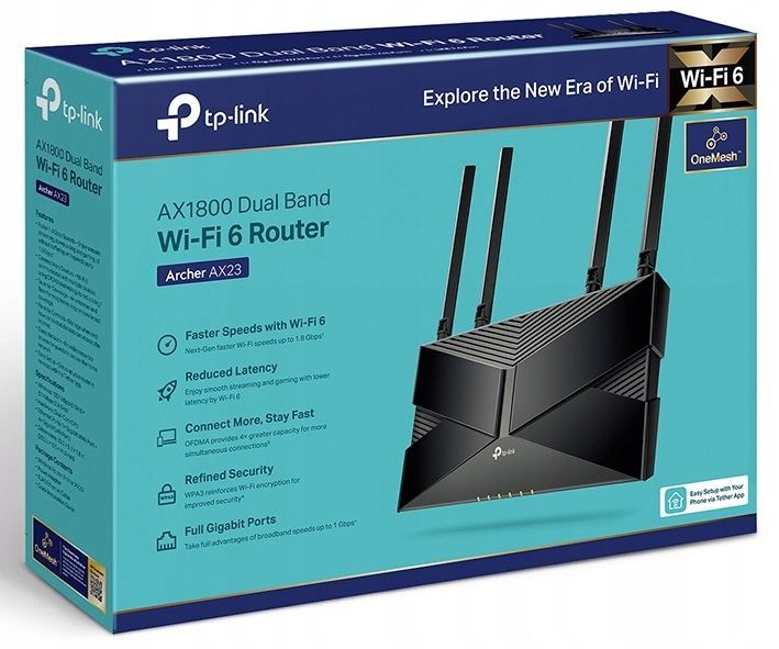 Router TP-Link Archer AX23 WiFi 6 AX1800 OneMesh zdjęcie 1