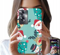 ETUI DO OPPO A79 5G - MIKOŁAJ, RENIFER BAŁWAN ŚWIĄTECZNE WZORY