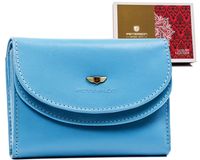 klasyczny, skórzany portfel damski na zatrzask - peterson