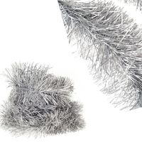 ŁAŃCUCH CHOINKOWY SREBRNY GĘSTY 2M NA CHOINKĘ METALICZNY GRUBY