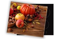 SZKLANA DESKA NA KUCHENKĘ 80x52 016B DYNIA