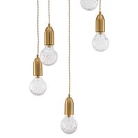 Wisząca lampa glamour Bani LE42711 do jadalni nad stół złota outlet