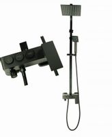 Maxo Bateria Wannowa Prysznicowa Deszcz CZARNA