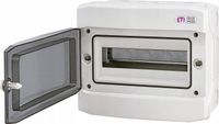 Rozdzielnica natynkowa ECH-12PT 12 modułów drzwi transparentne IP65 1500V D