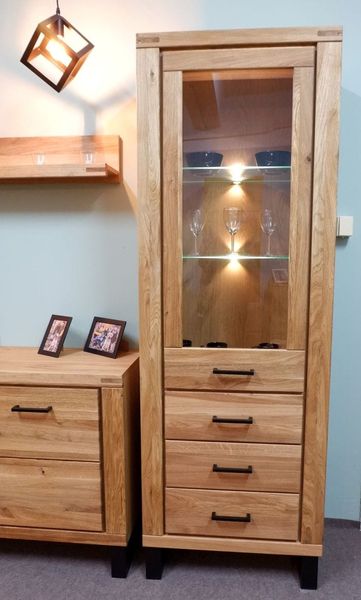 Witryna dębowa Como 1 zdjęcie 4