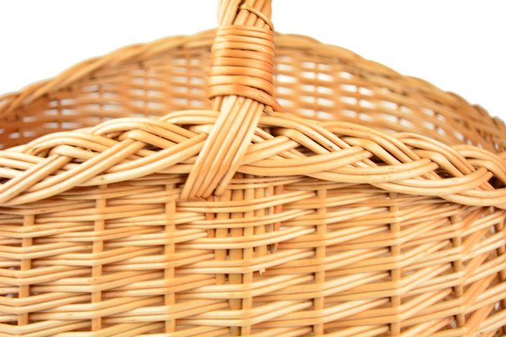 PIĘKNY wiklinowy koszyk NA ZAKUPY PIKNIK GRZYBY XL zdjęcie 4