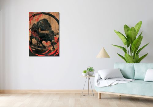 Obraz 60x90cm Bycza Niezłomność na Arena.pl