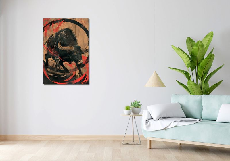 Obraz 60x90cm Bycza Niezłomność zdjęcie 2