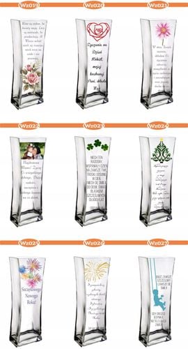 Elegancki wazon nadruk Walentynki Dzień Kobiet na Arena.pl