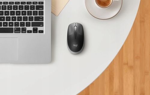 Myszka bezprzewodowa LOGITECH M190 jasno szara DUŻA mysz na Arena.pl