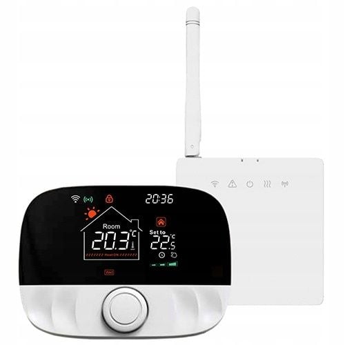 Termostat WIFI z bezprzewodowym przekaźnikiem bezpotencjałowym TUYA na Arena.pl