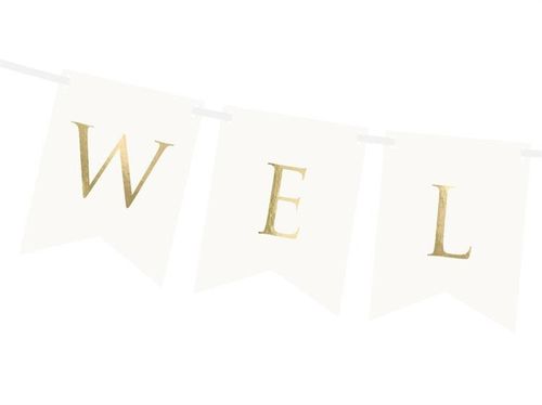 Baner, Welcome, biały, 95 cm na Arena.pl