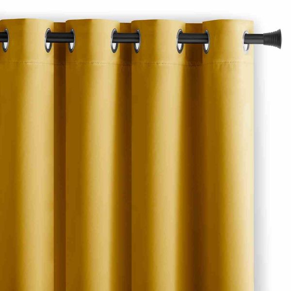 CURT/AH/BLACKOUT/EYELETS/MUSTARD/140X175/1PC zdjęcie 1