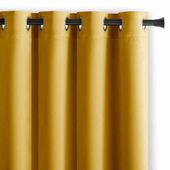CURT/AH/BLACKOUT/EYELETS/MUSTARD/140X175/1PC