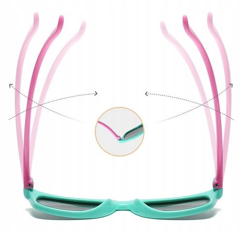 Dziecięce 5-9 lat GUMOWE Okulary przeciwsłoneczne z Polaryzacją dla dzieci na Arena.pl