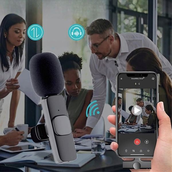 ZESTAW 2x MIKROFON KRAWATOWY BEZPRZEWODOWY USB C NA KLIPS USBC 2 MIKROFONY zdjęcie 9