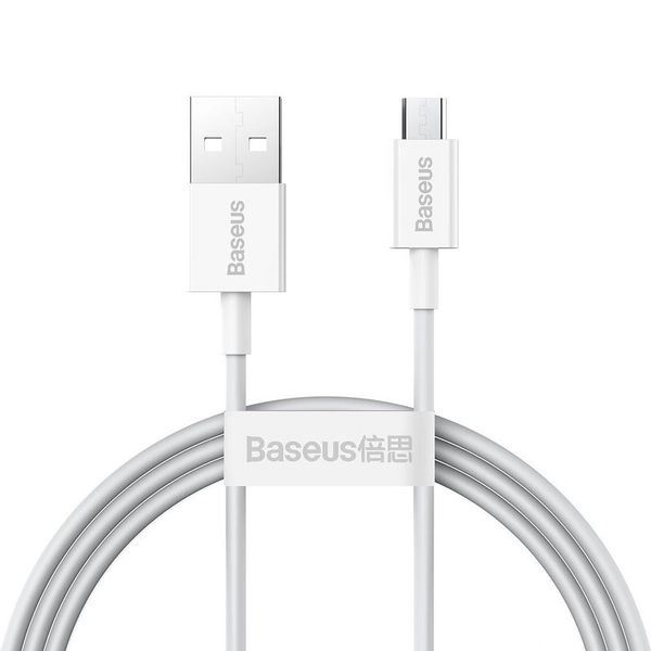 KABEL BASEUS SUPERIOR USB/MICRO USB 2A 1M BIAŁY/WHITE zdjęcie 1