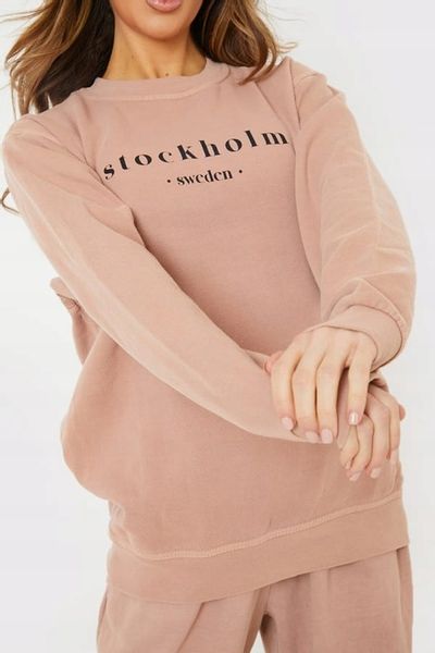 IN THE STYLE LUŹNA BLUZA NAPISY (38/40) zdjęcie 3