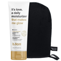 b.tan It's Love. A Daily Moisturiser Balsam Brązujący + Rękawica
