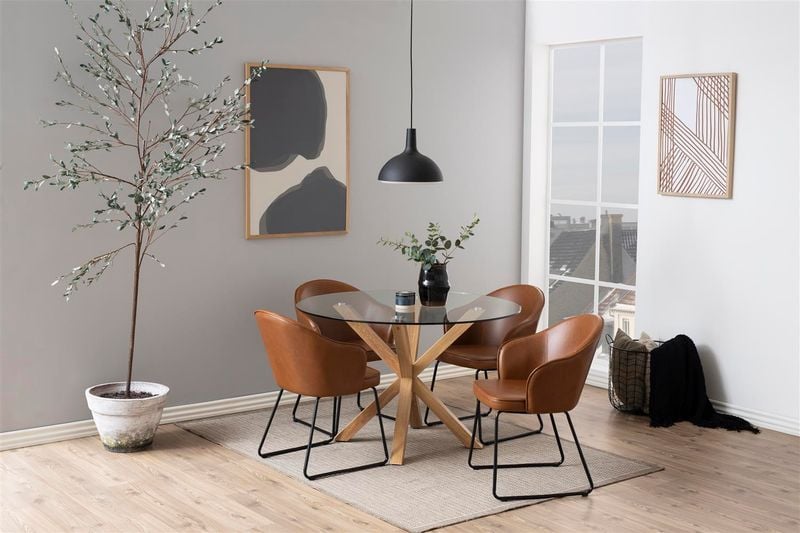 Stół Heaven 120cm szklany okrągły zdjęcie 4