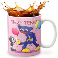 KUBEK 330ml GRAFIKA PREZENT ŚWIĘTA WZÓR - HUGGY WUGGY + IMIĘ