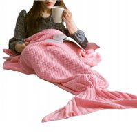 KOC RYBI OGON SYRENI SYRENY MAŁE ŁUSKI PREZENT KOLOR RÓŻOWY CIEPŁY