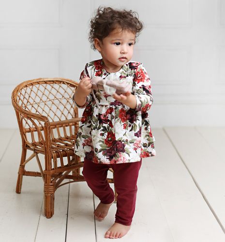 Bawełniane legginsy bordowe 116 na Arena.pl