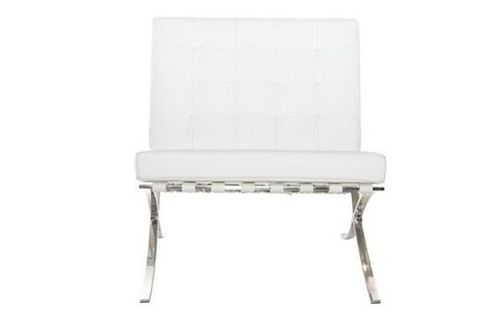 Fotel BA1 biała eko skóra na Arena.pl