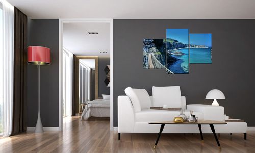 Obraz 90X60 Widok Z Mostu Carrick-A-Rede na Arena.pl