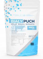 Biały Puch Izolat Białka Serwatki 100% Czysty WPI Odżywka Białkowa 500g