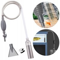 Odmulacz do akwarium z pompką i zaworkiem 1,7m - MOCNE CZYSZCZENIE DNA