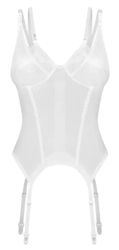 obsessive arrowel basque l/xl koronkowy transparentny biały na Arena.pl
