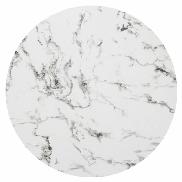 Stół okrągły Rayo marmur/ złoty zdjęcie 2