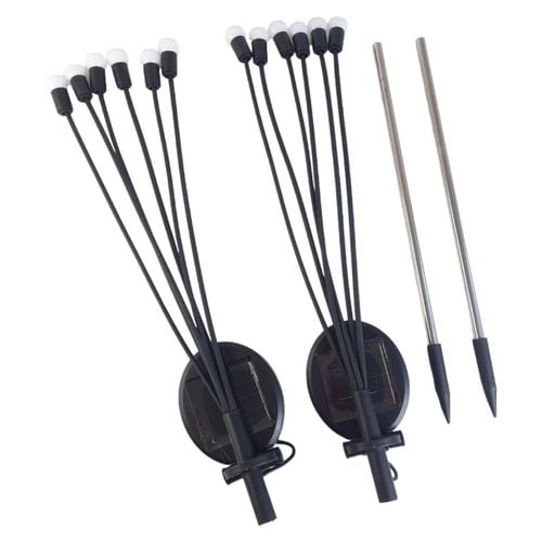 Lampy solarne do ogrodu 2szt 6diod LED kolorowe na Arena.pl