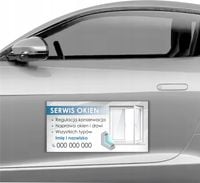 MAGNES NA SAMOCHÓD auto MATA MAGNETYCZNA REKLAMOWA 60X30 cm serwis okien