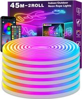Taśma LED Neon 45m LETIANPAI RGB IP65 elastyczna zewnętrzna i wewnętrzna