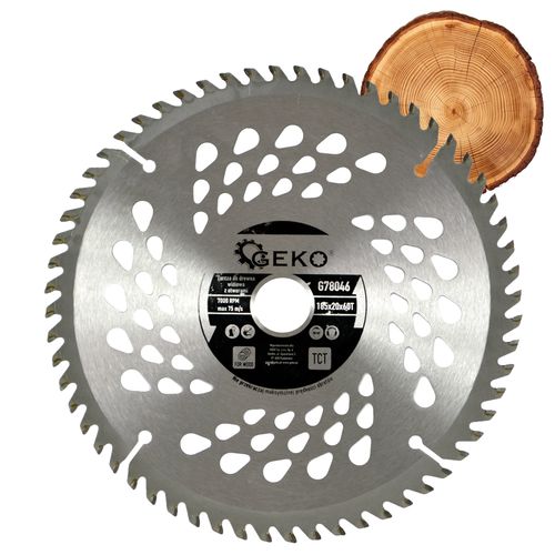 PIŁA TARCZA WIDIOWA DO CIĘCIA DREWNA 185x20 60 ZĘBÓW TNĄCYCH GEKO G78046 na Arena.pl