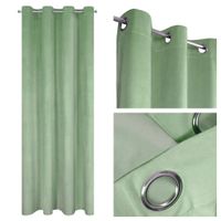 Zasłona gotowa na przelotkach Eurofirany 140X250 MELANIE mięta jasny