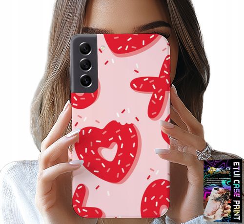 ETUI DO SAMSUNG GALAXY S22 PLUS - KOBIECE, MODNE WZORY XOXO SERCE + SZKŁO na Arena.pl