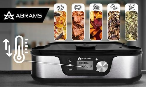 SUSZARKA DO GRZYBÓW WARZYW I OWOCÓW 600W REGULACJA TEMPERATURY TIMER 5 na Arena.pl