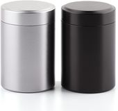 Słoiki Aluminiowe Hermetyczne Na Przyprawy Czarne i Srebrne 50 ml 2 Sztuki