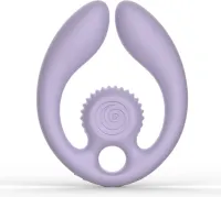 svibe gizi duo - podwojny stymulator dla par, liliowy, pilot bezprzewodowy
