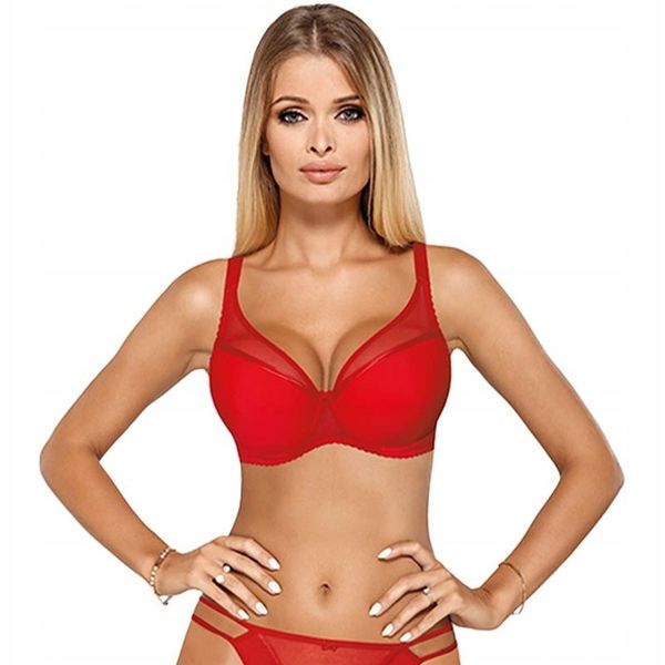 Biustonosz push-up PariPari Ellie czerwony 85F zdjęcie 1