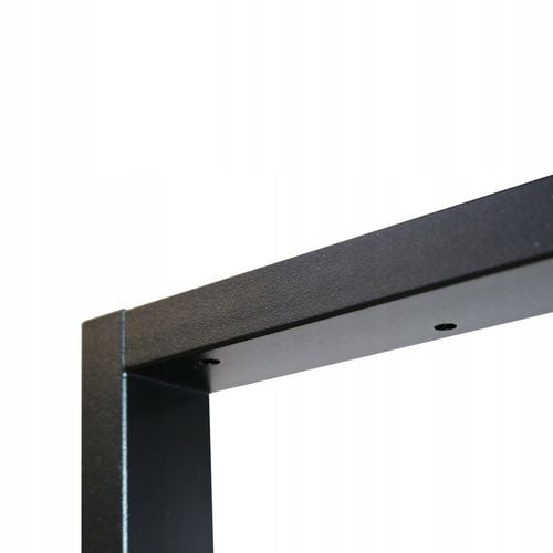 NOGI DO STOŁU BIURKA METALOWE CZARNE 60x72 CM PROFIL 4x2 CM LOFTOWE 2 na Arena.pl