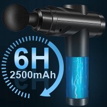 PISTOLET DO MASAŻU MASAŻER DO PLECÓW CIAŁA MASSAGE GUN 30 PRĘDKOŚCI 10 GŁOW zdjęcie 4