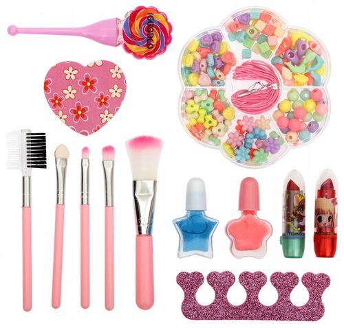 ZESTAW KOSMETYKÓW DO MAKIJAŻU MAKE UP KUFEREK NA KOSMETYKI CIENIE LAKIERY na Arena.pl