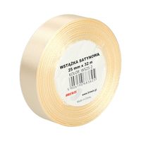 WSTĄŻKA SATYNOWA 25MM X 32M WS25-2 BREWIS ECRU