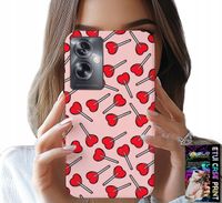 ETUI DO OPPO A79 5G - KOBIECE, MODNE WZORY LIZAKI W SERCA CASE