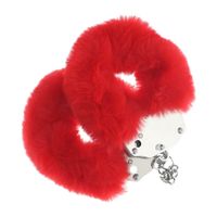Heavy-Duty Fluffy Handcuffs - Red