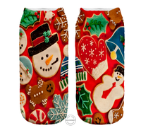 Skarpetki-stopki bawełniane fullprint BAŁWAN ŚWIĘTA